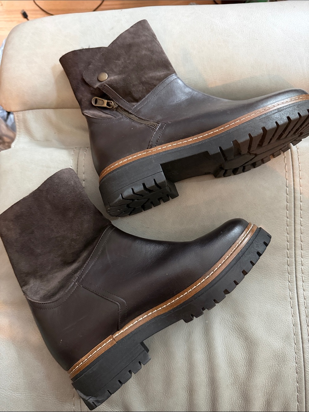 Fabianelli Italian Leather Boots Size 40
